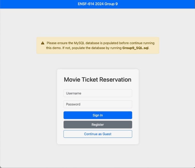 AcmePlex Ticketing App
